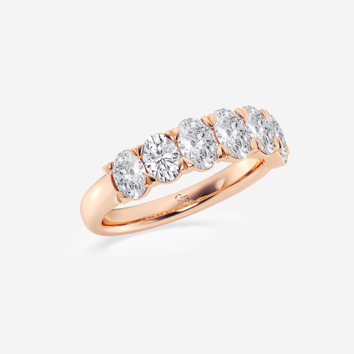 GWA034 - Additional Image 1 for  2 ctw Oval Lab Grown Diamond Seven-Stone Anniversary Band