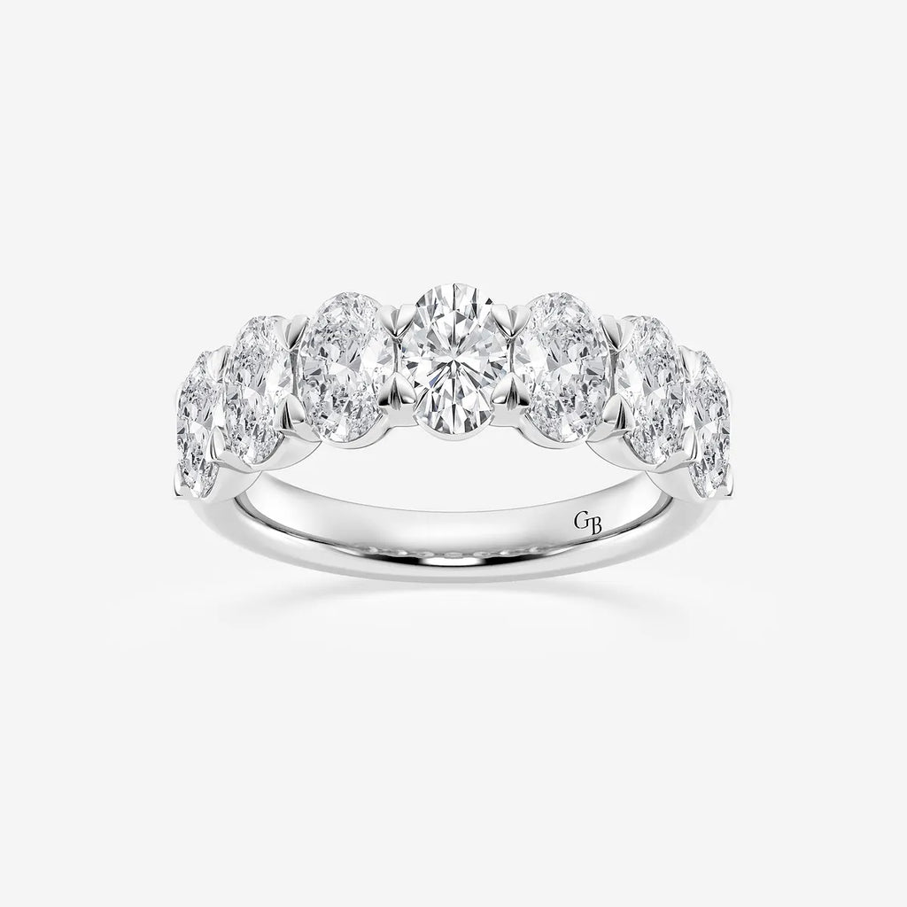 GWA034 - product video for 3 ctw Oval Lab Grown Diamond Seven-Stone Anniversary Band