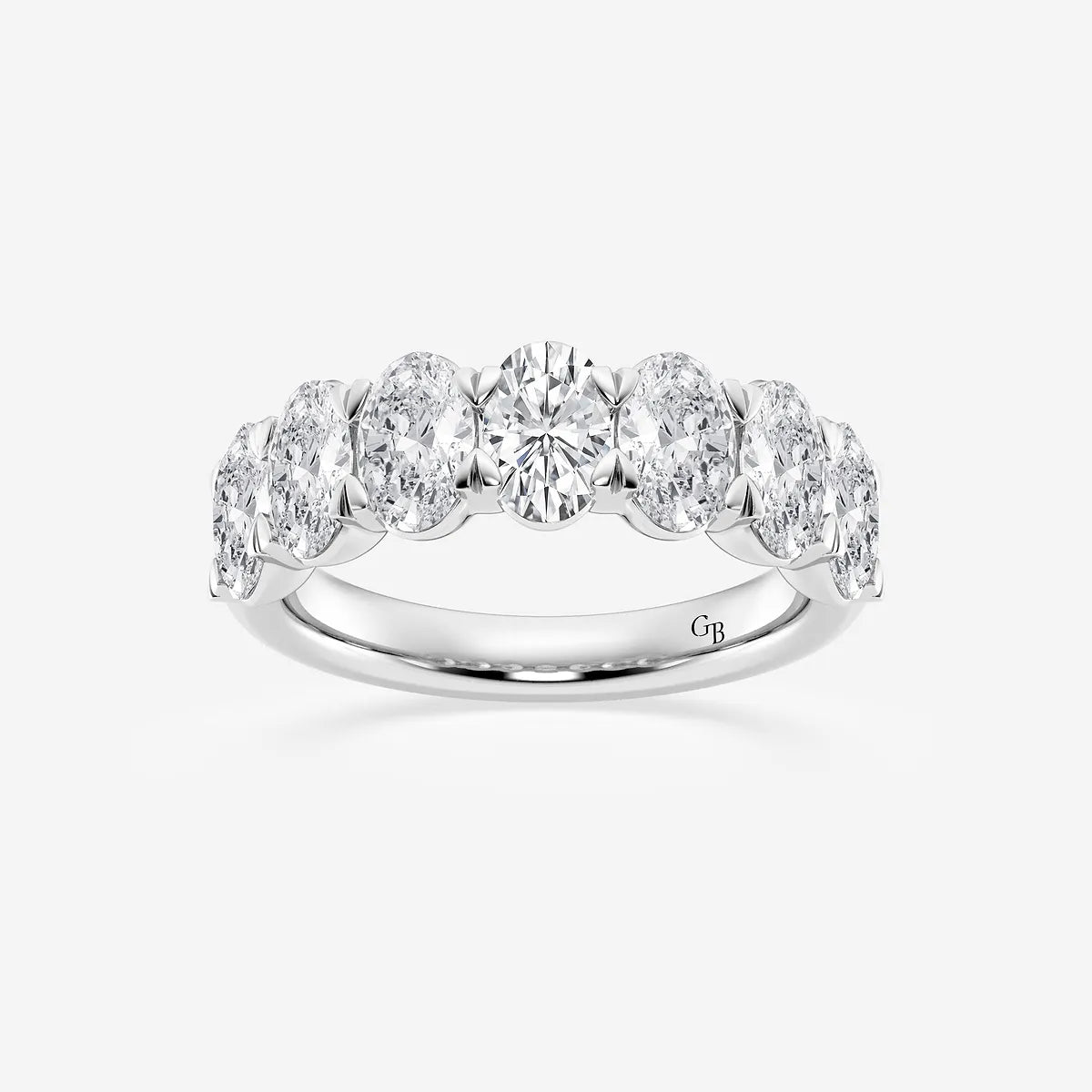GWA034 - product video for 3 ctw Oval Lab Grown Diamond Seven-Stone Anniversary Band
