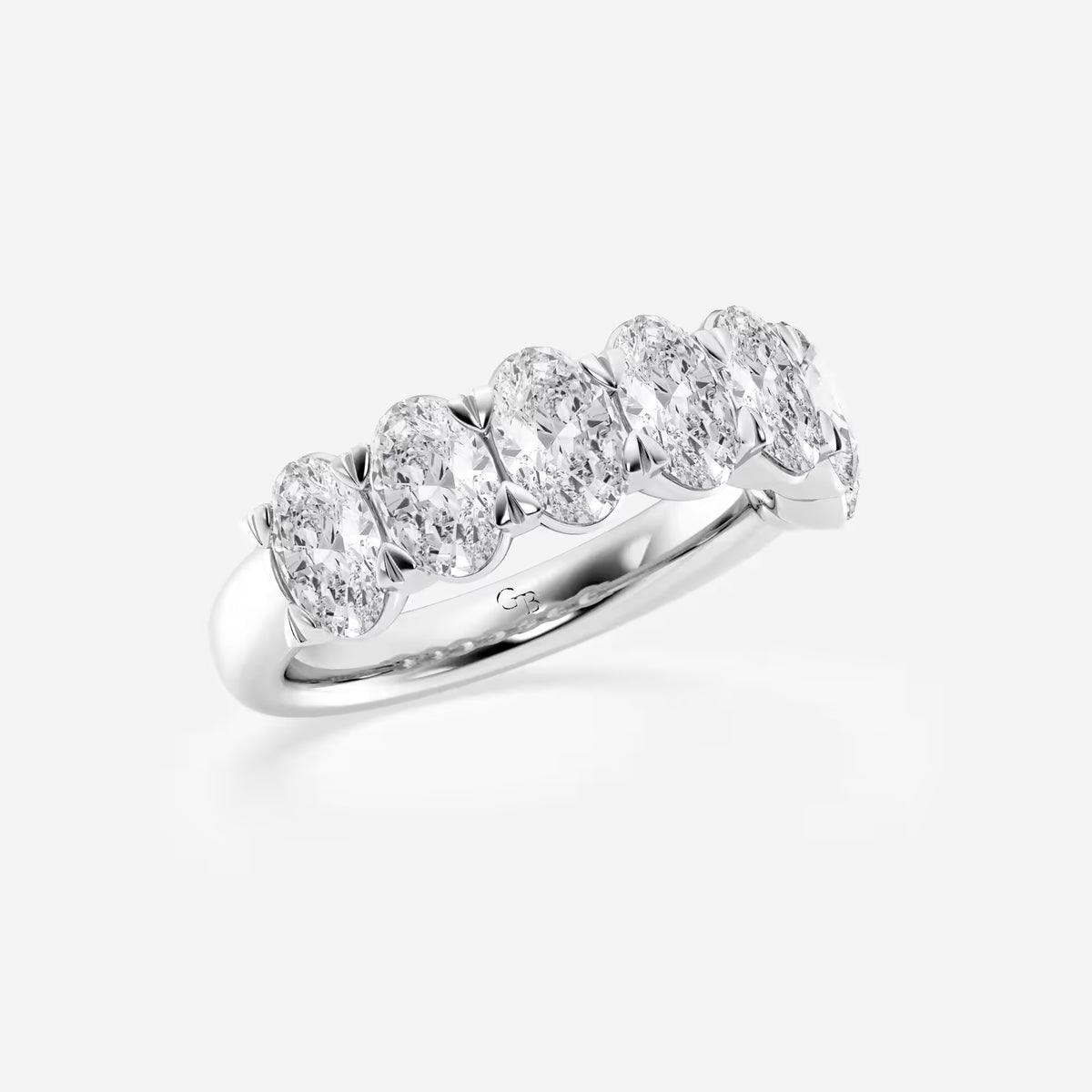 GWA034 - Additional Image 1 for  3 ctw Oval Lab Grown Diamond Seven-Stone Anniversary Band