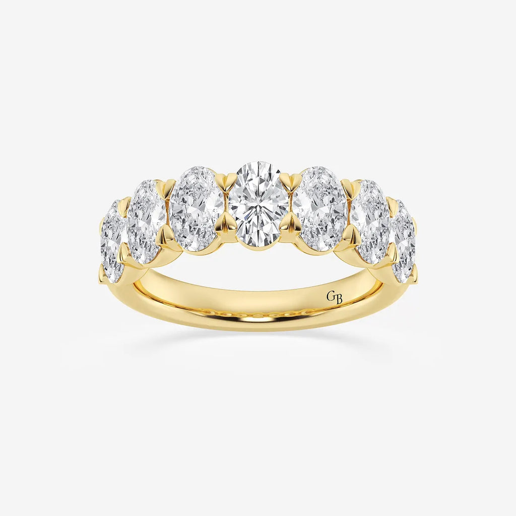 GWA034 - product video for 3 ctw Oval Lab Grown Diamond Seven-Stone Anniversary Band
