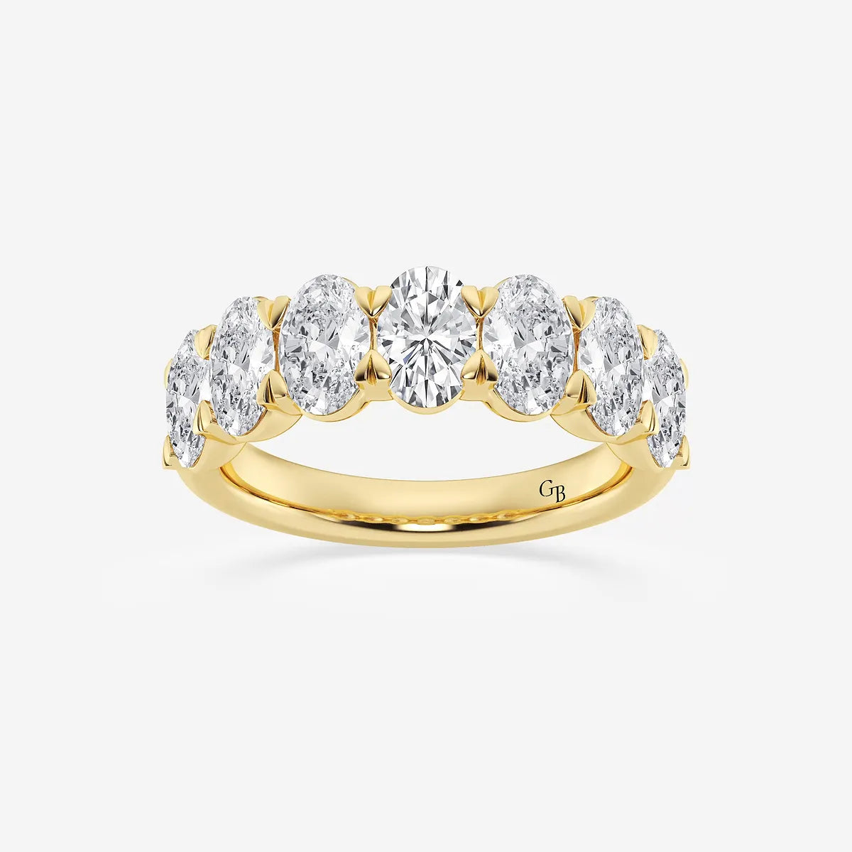 GWA034 - product video for 3 ctw Oval Lab Grown Diamond Seven-Stone Anniversary Band