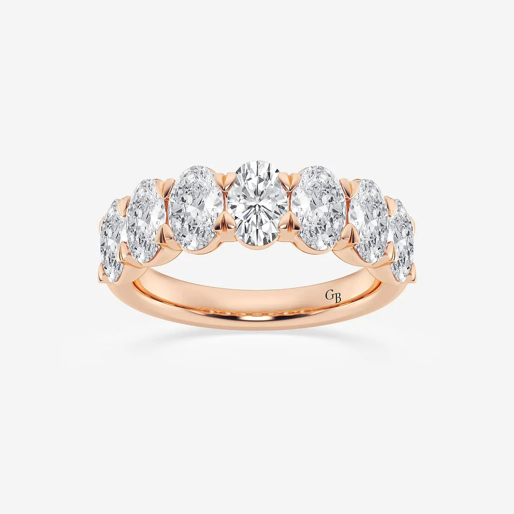 GWA034 - product video for 3 ctw Oval Lab Grown Diamond Seven-Stone Anniversary Band