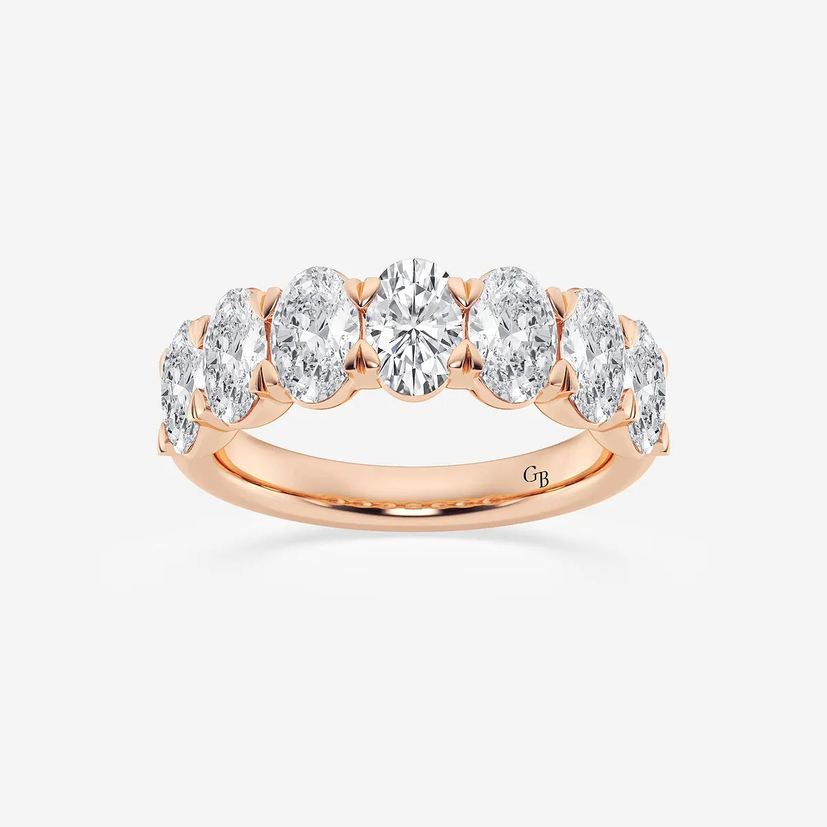GWA034 - product video for 3 ctw Oval Lab Grown Diamond Seven-Stone Anniversary Band