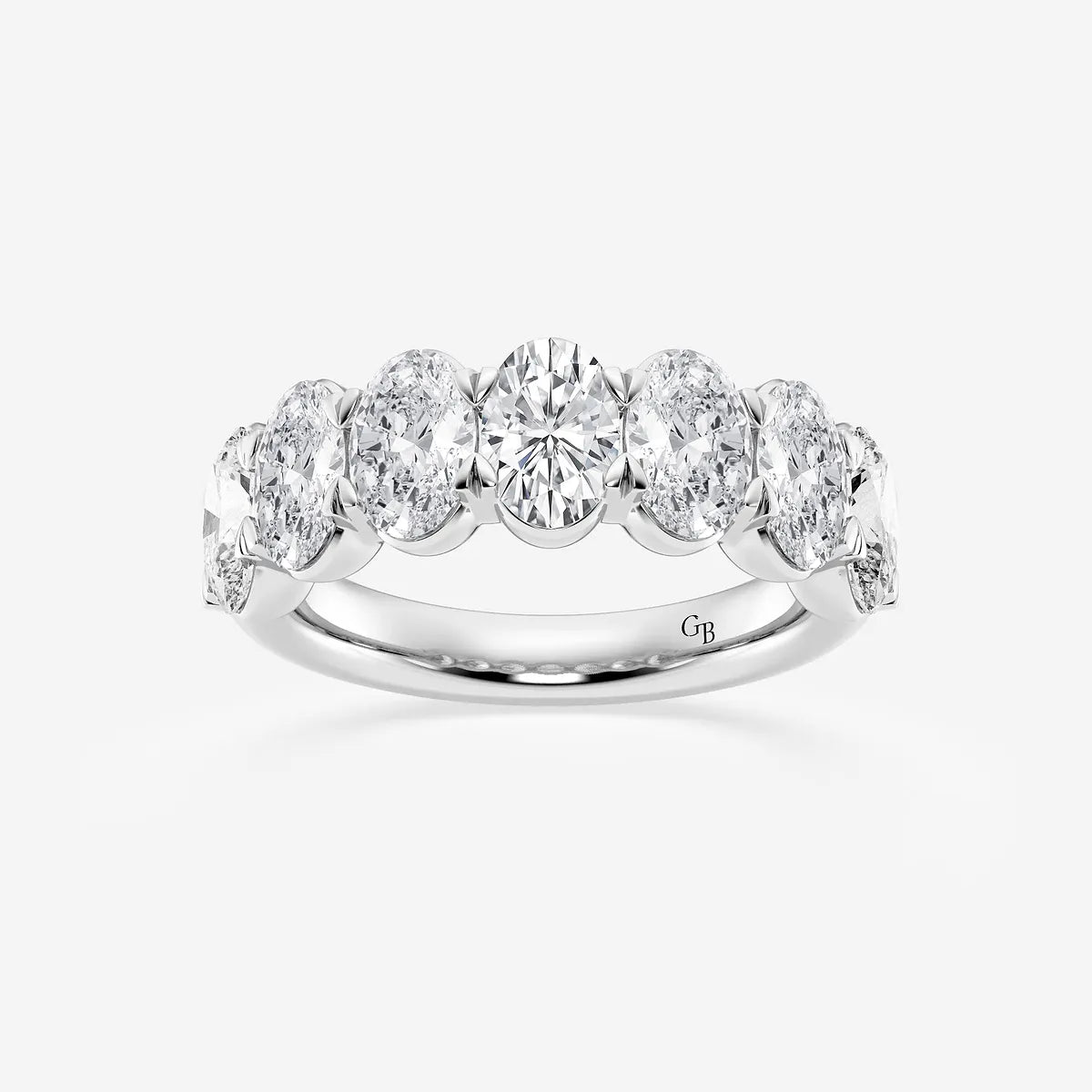 GWA034 - product video for 4 ctw Oval Lab Grown Diamond Seven-Stone Anniversary Band