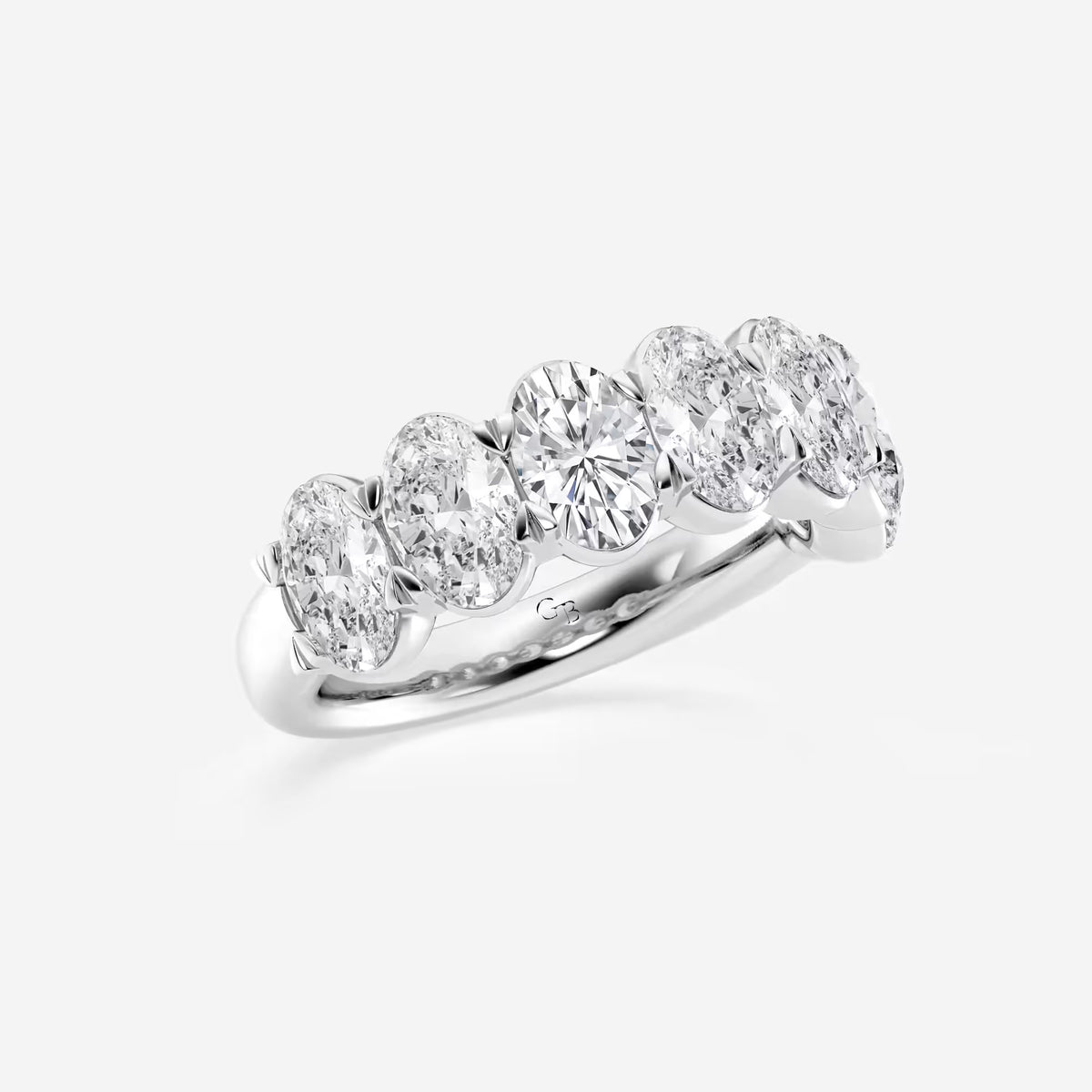 GWA034 - Additional Image 1 for  4 ctw Oval Lab Grown Diamond Seven-Stone Anniversary Band