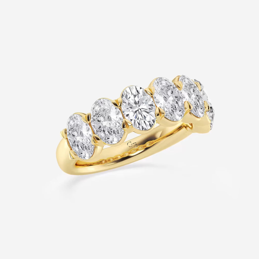 GWA034 - Additional Image 1 for  4 ctw Oval Lab Grown Diamond Seven-Stone Anniversary Band