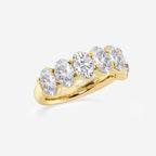 GWA034 - Additional Image 1 for  4 ctw Oval Lab Grown Diamond Seven-Stone Anniversary Band