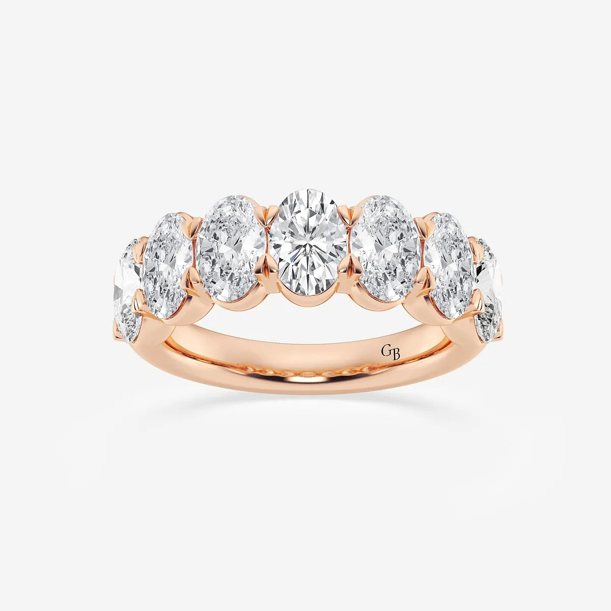 GWA034 - product video for 4 ctw Oval Lab Grown Diamond Seven-Stone Anniversary Band