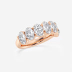 GWA034 - Additional Image 1 for  4 ctw Oval Lab Grown Diamond Seven-Stone Anniversary Band