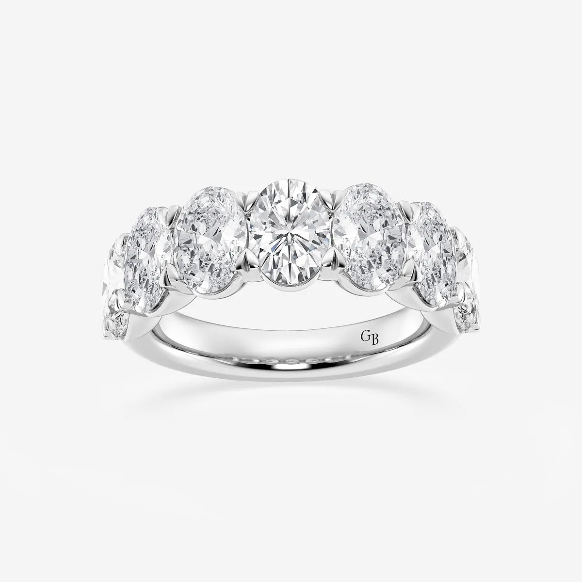 GWA034 - product video for 5 ctw Oval Lab Grown Diamond Seven-Stone Anniversary Band
