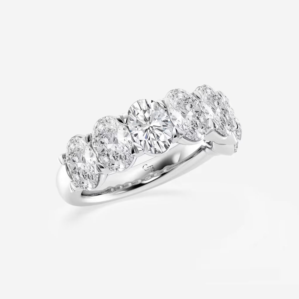 GWA034 - Additional Image 1 for  5 ctw Oval Lab Grown Diamond Seven-Stone Anniversary Band