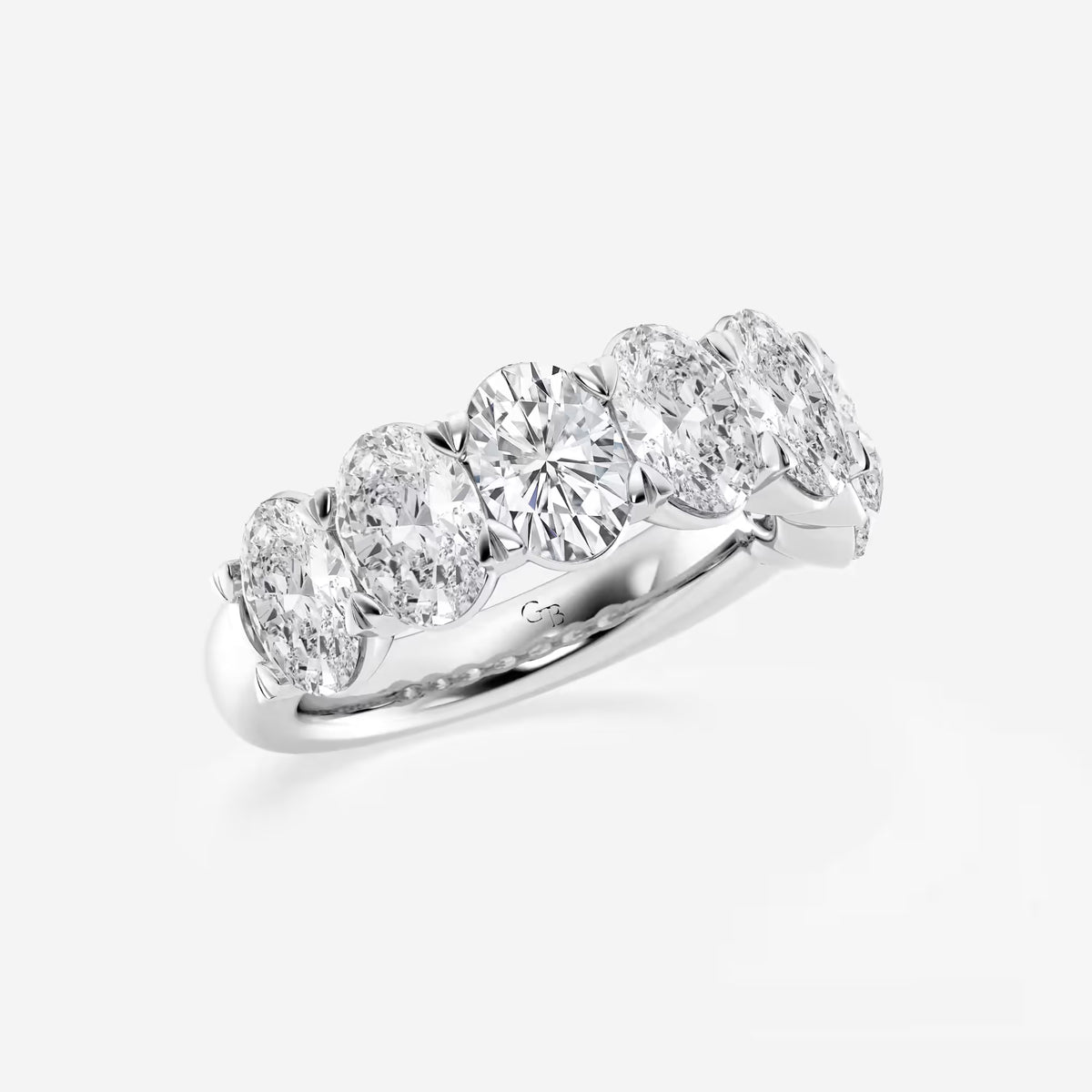 GWA034 - Additional Image 1 for  5 ctw Oval Lab Grown Diamond Seven-Stone Anniversary Band