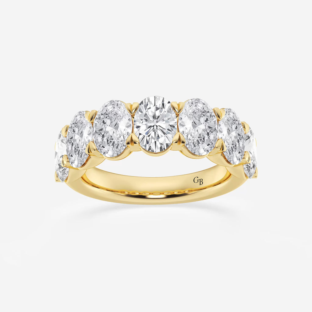GWA034 - 5 ctw Oval Lab Grown Diamond Seven-Stone Anniversary Band
