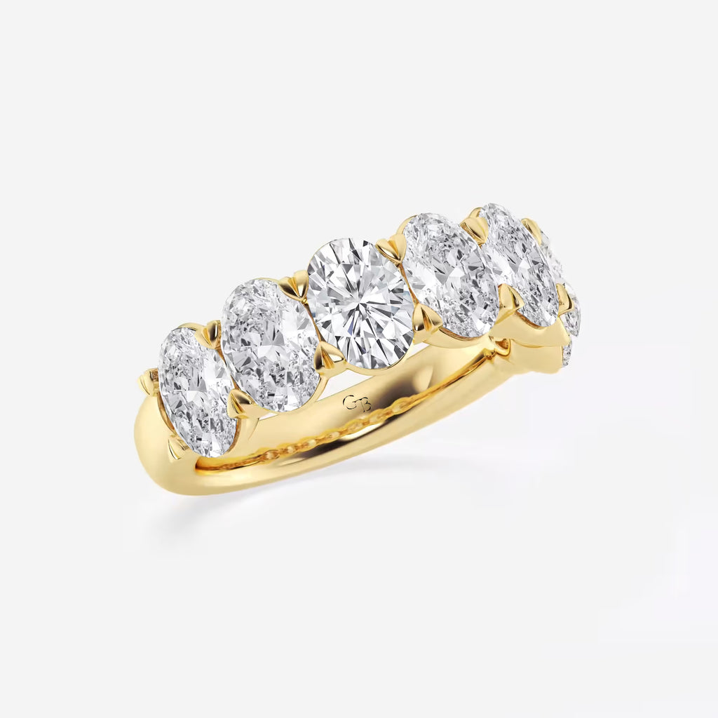 GWA034 - Additional Image 1 for  5 ctw Oval Lab Grown Diamond Seven-Stone Anniversary Band