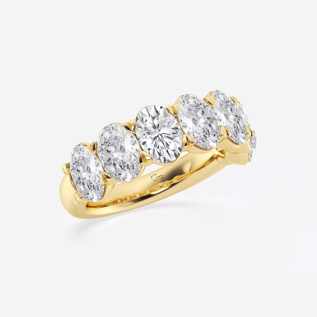 GWA034 - Additional Image 1 for  5 ctw Oval Lab Grown Diamond Seven-Stone Anniversary Band