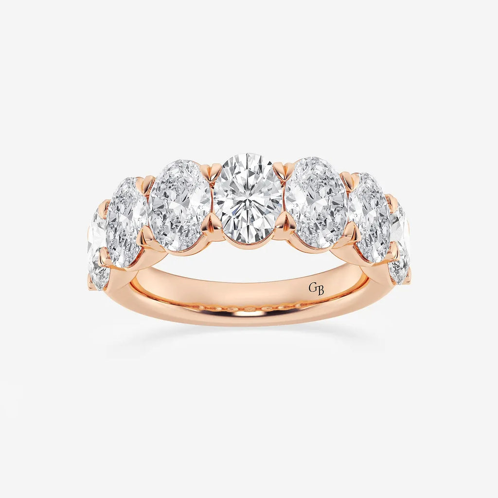 GWA034 - product video for 5 ctw Oval Lab Grown Diamond Seven-Stone Anniversary Band