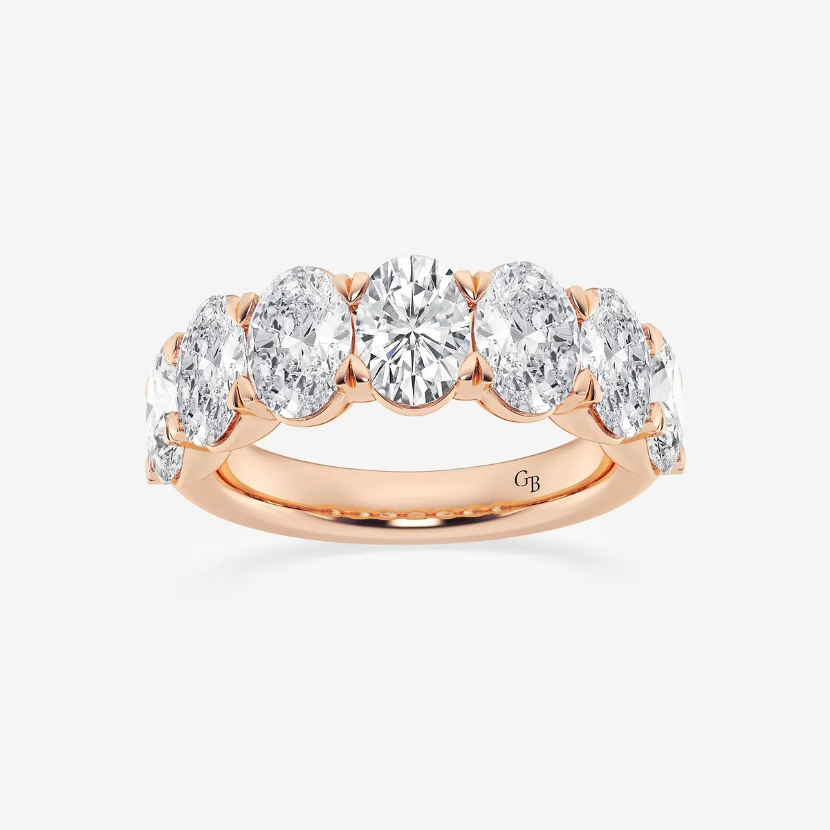 GWA034 - product video for 5 ctw Oval Lab Grown Diamond Seven-Stone Anniversary Band