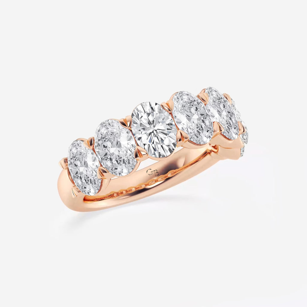 GWA034 - Additional Image 1 for  5 ctw Oval Lab Grown Diamond Seven-Stone Anniversary Band