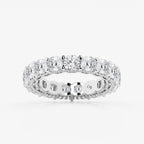 GWA035 - product video for 6 ctw Cushion Lab Grown Diamond Eternity Band With Side Stone Accents - 4.1mm Width