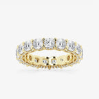 GWA035 - product video for 6 ctw Cushion Lab Grown Diamond Eternity Band With Side Stone Accents - 4.1mm Width