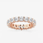 GWA035 - product video for 6 ctw Cushion Lab Grown Diamond Eternity Band With Side Stone Accents - 4.1mm Width