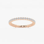 GWA036 - product video for 1/2 ctw Round Lab Grown Diamond Three Quarter Eternity Shared Prong Wedding Band