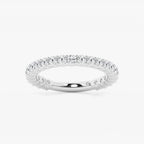 GWA036 - product video for 1 ctw Round Lab Grown Diamond Three Quarter Eternity Shared Prong Wedding Band