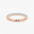 GWA036 - product video for 1 ctw Round Lab Grown Diamond Three Quarter Eternity Shared Prong Wedding Band