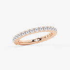 GWA036 - Additional Image 1 for  1 ctw Round Lab Grown Diamond Three Quarter Eternity Shared Prong Wedding Band