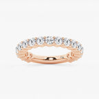 GWA036 - product video for 2 ctw Round Lab Grown Diamond Three Quarter Eternity Shared Prong Wedding Band