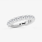 GWA036 - Additional Image 1 for  3 ctw Round Lab Grown Diamond Three Quarter Eternity Shared Prong Wedding Band