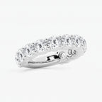 GWA036 - Additional Image 1 for  5 ctw Round Lab Grown Diamond Three Quarter Eternity Shared Prong Wedding Band