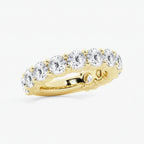 GWA036 - Additional Image 1 for  5 ctw Round Lab Grown Diamond Three Quarter Eternity Shared Prong Wedding Band
