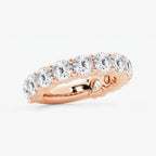 GWA036 - Additional Image 1 for  5 ctw Round Lab Grown Diamond Three Quarter Eternity Shared Prong Wedding Band