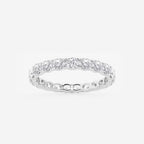 GWA037 - 1 ctw East-West Oval Lab Grown Diamond Eternity Band - 2.1mm Width