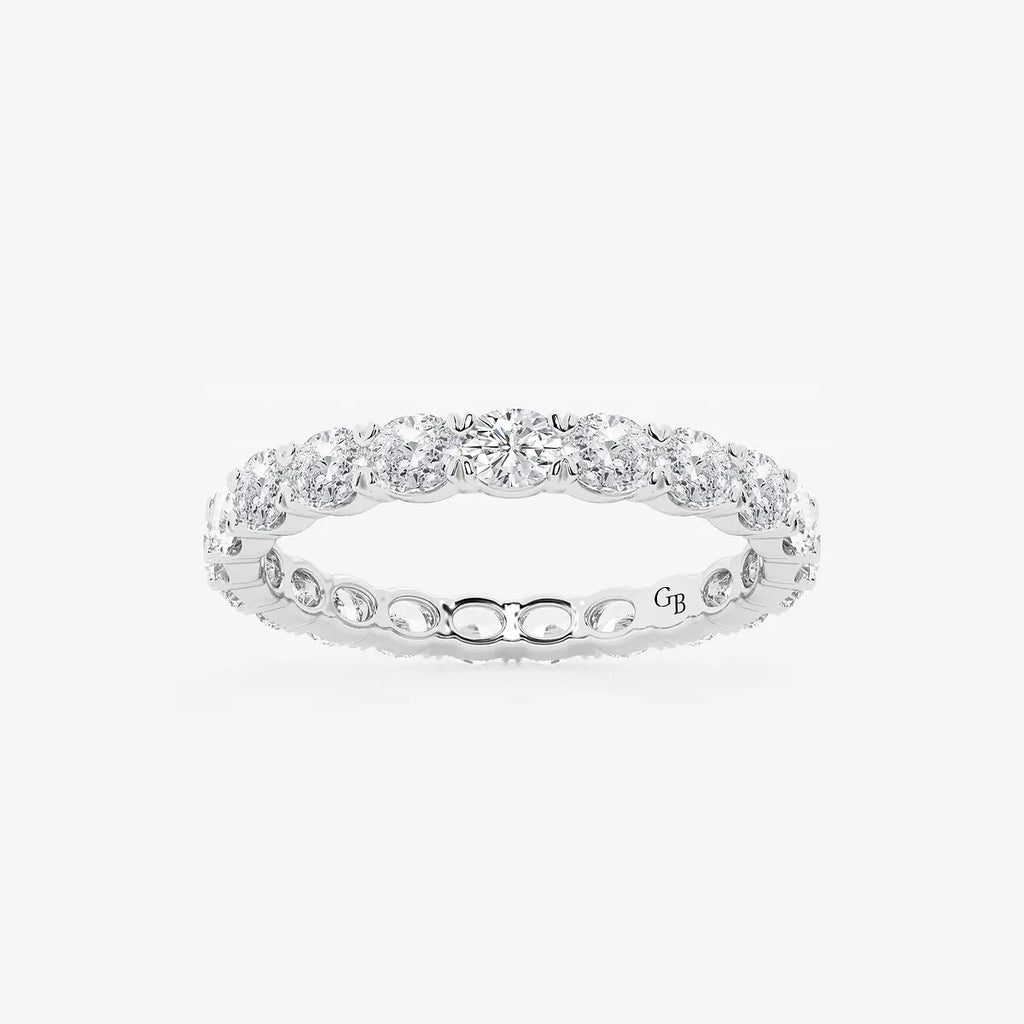 GWA037 - product video for 1 ctw East-West Oval Lab Grown Diamond Eternity Band - 2.1mm Width