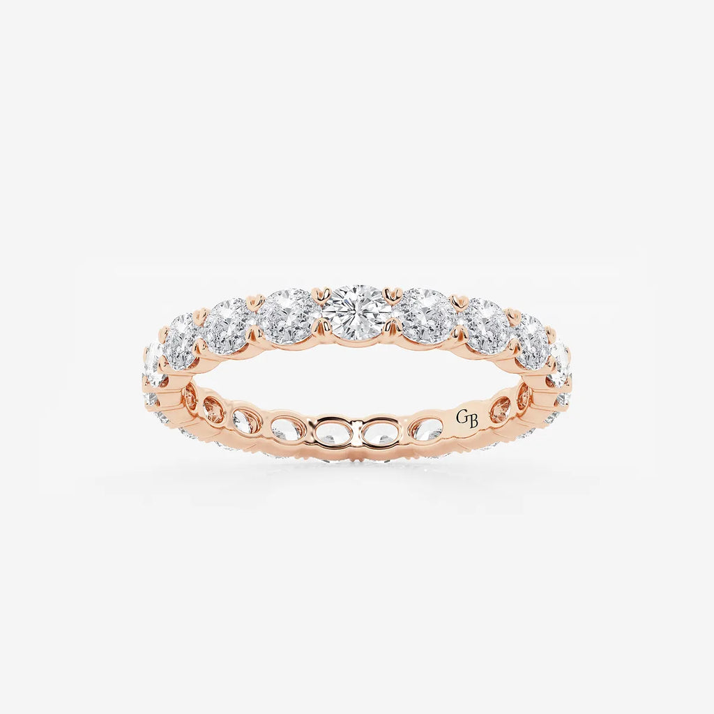 GWA037 - product video for 1 ctw East-West Oval Lab Grown Diamond Eternity Band - 2.1mm Width