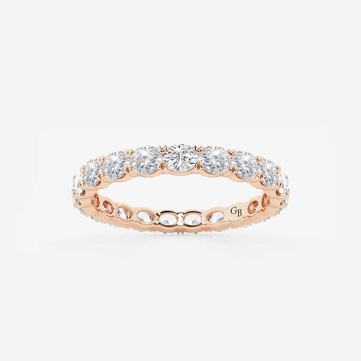 GWA037 - product video for 1 ctw East-West Oval Lab Grown Diamond Eternity Band - 2.1mm Width