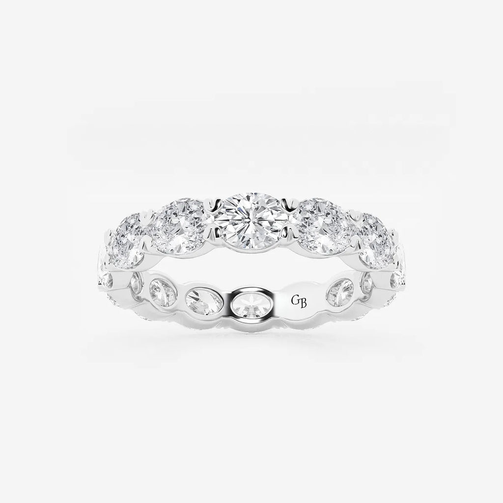 GWA037 - product video for 3 ctw East-West Oval Lab Grown Diamond Eternity Band - 3.5mm Width