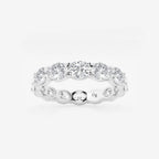 GWA037 - product video for 3 ctw East-West Oval Lab Grown Diamond Eternity Band - 3.5mm Width