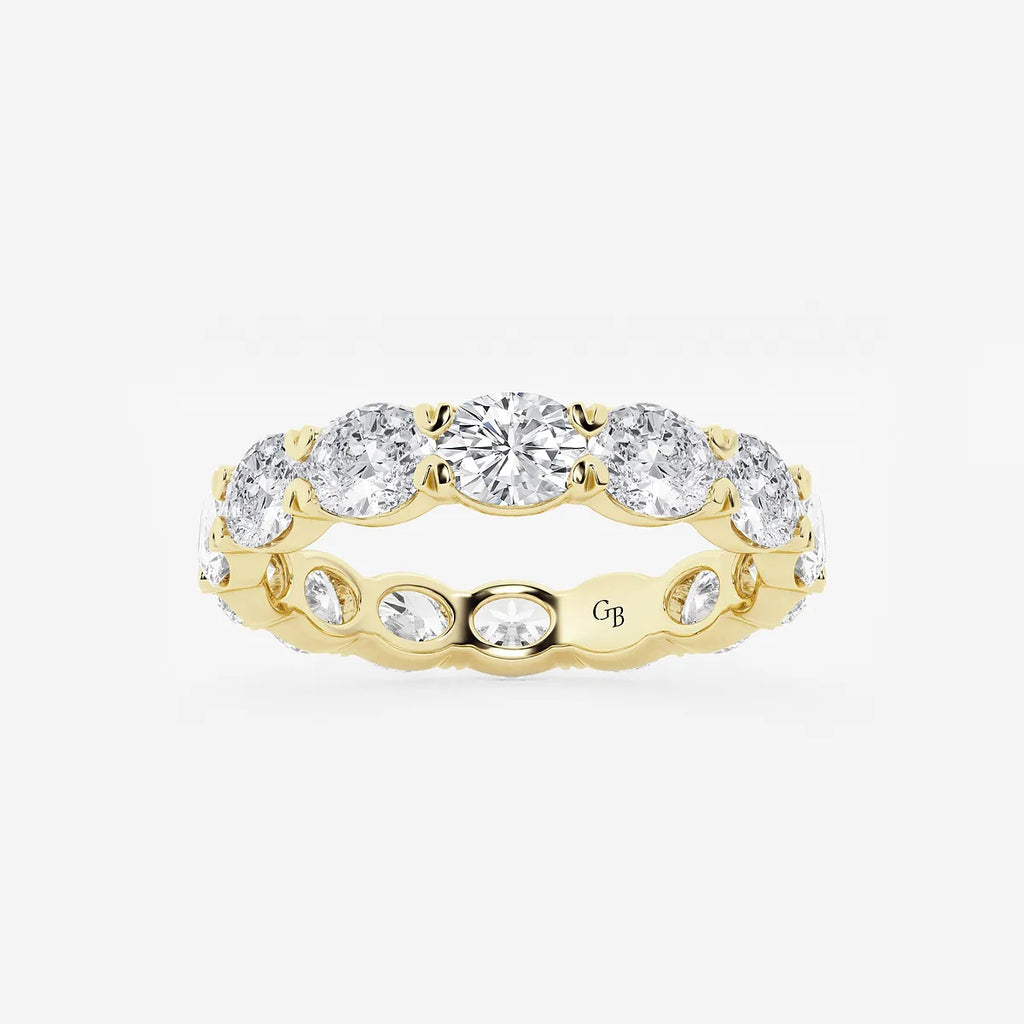 GWA037 - product video for 3 ctw East-West Oval Lab Grown Diamond Eternity Band - 3.5mm Width