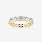 GWA037 - product video for 3 ctw East-West Oval Lab Grown Diamond Eternity Band - 3.5mm Width