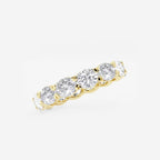 GWA037 - Additional Image 1 for  3 ctw East-West Oval Lab Grown Diamond Eternity Band - 3.5mm Width