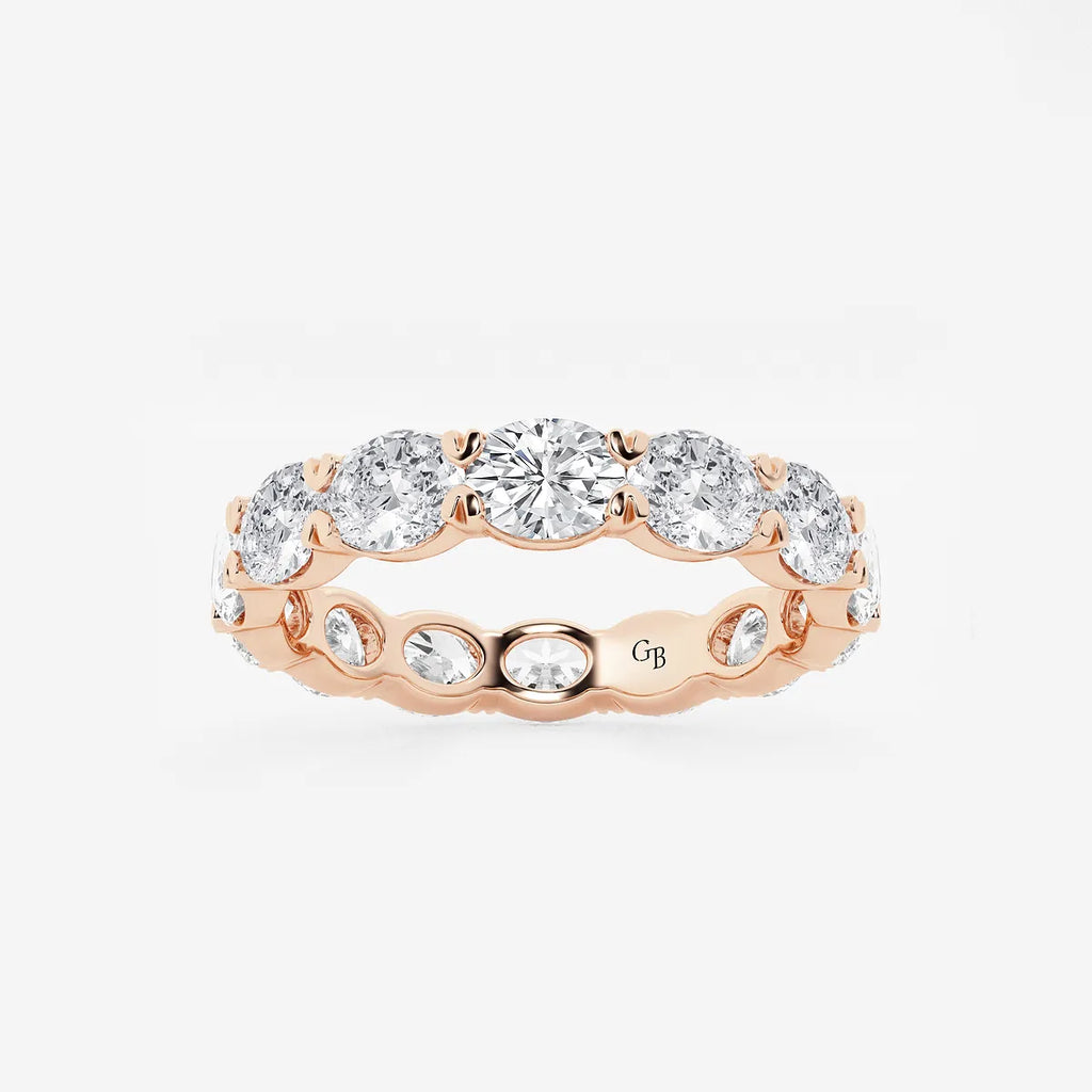 GWA037 - product video for 3 ctw East-West Oval Lab Grown Diamond Eternity Band - 3.5mm Width
