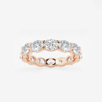 GWA037 - product video for 3 ctw East-West Oval Lab Grown Diamond Eternity Band - 3.5mm Width
