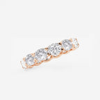 GWA037 - Additional Image 1 for  3 ctw East-West Oval Lab Grown Diamond Eternity Band - 3.5mm Width