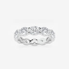 GWA037 - product video for 4 ctw East-West Oval Lab Grown Diamond Eternity Band - 4mm Width