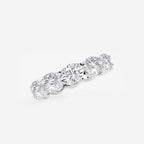 GWA037 - Additional Image 1 for  4 ctw East-West Oval Lab Grown Diamond Eternity Band - 4mm Width