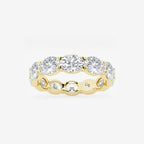 GWA037 - product video for 4 ctw East-West Oval Lab Grown Diamond Eternity Band - 4mm Width